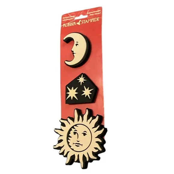 Stamp Set Celestial Kit Stars Sun Moon - Picture 3 of 9